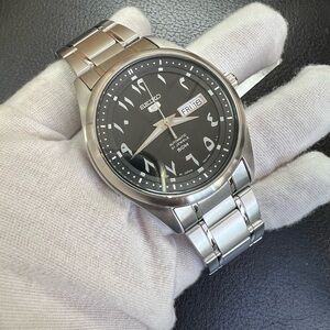 Used SEIKO 5 Arabic Dial Mens Automatic Watch SNKP21J1